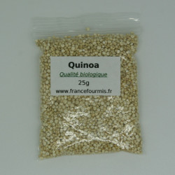 Sachet zip de graine de quinoa biologique, en format 25g