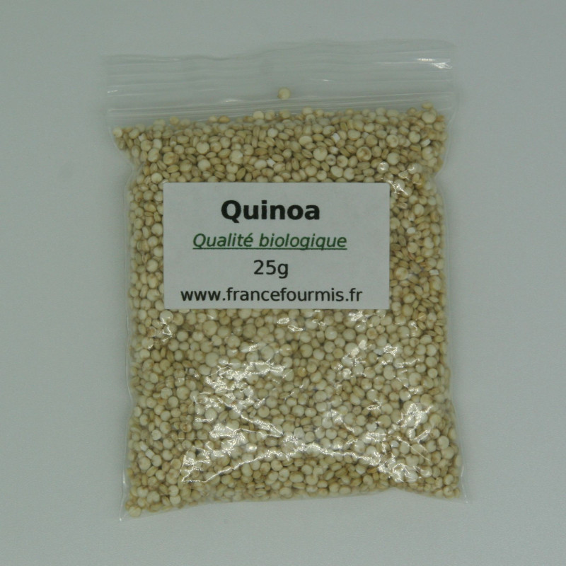 Sachet zip de graine de quinoa biologique, en format 25g